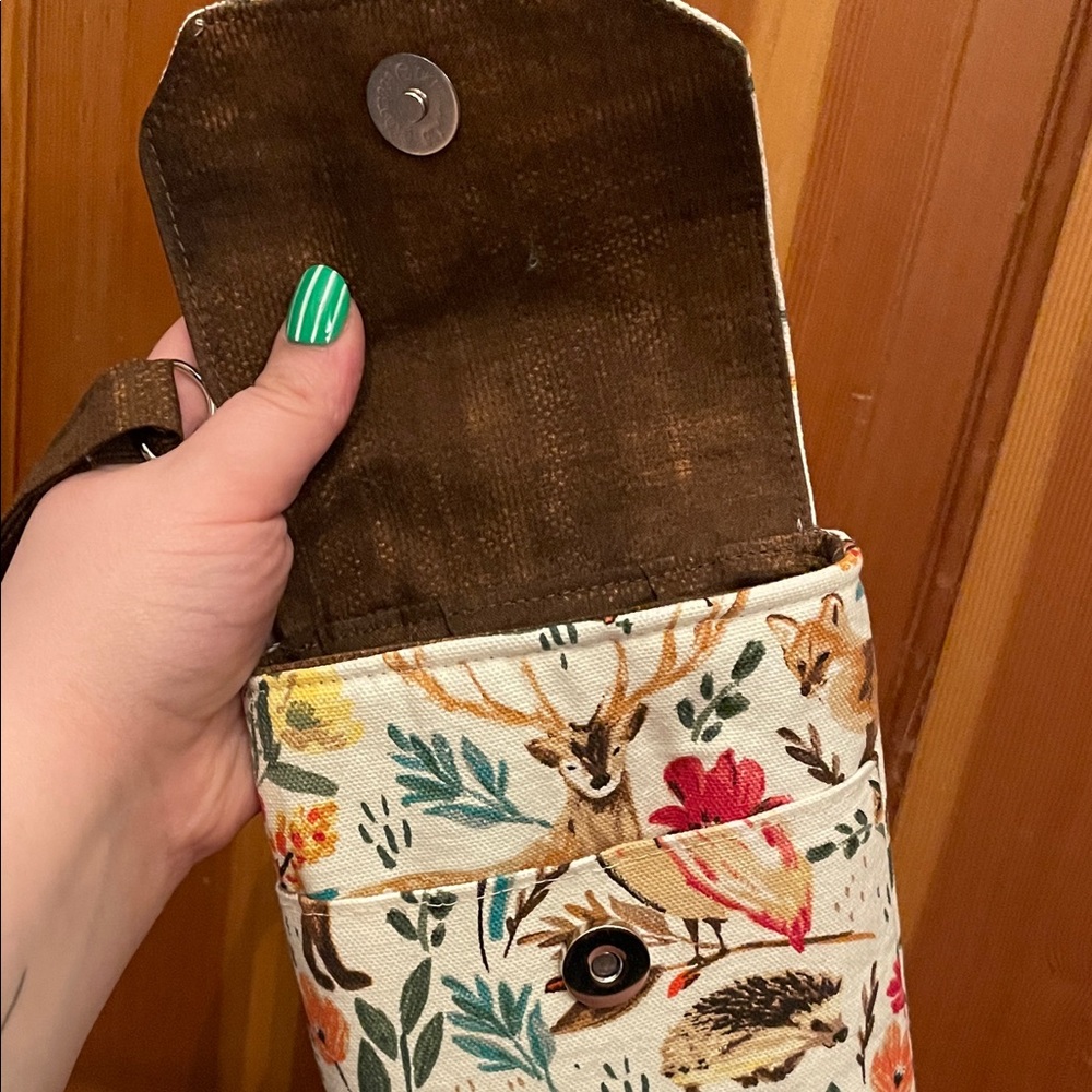 Floral Animal Print small Crossbody Bag - Picture 2 of 4